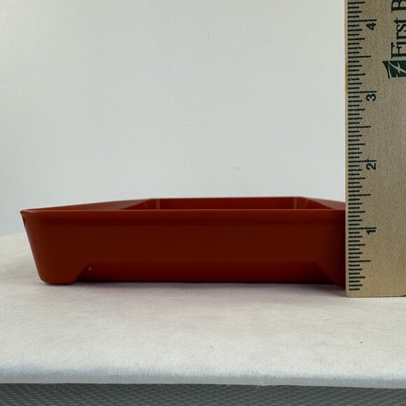 Vintage Tupperware Meat Keeper 1292-3 Marinade Tenderizer Tray Paprika With Lid - Picture 12 of 12